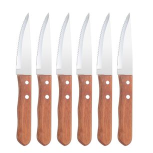 Set 6 Cuchillos Parrilleros Carne