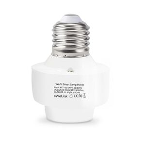 Soquete Inteligente Wifi E27 Alexa Google Sonoff Compatible