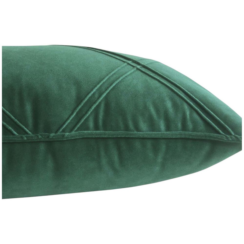 Pack De 02 Fundas De Coj&iacute;n De Terciopelo Con Rayas 45x45 Verde image number 1.0