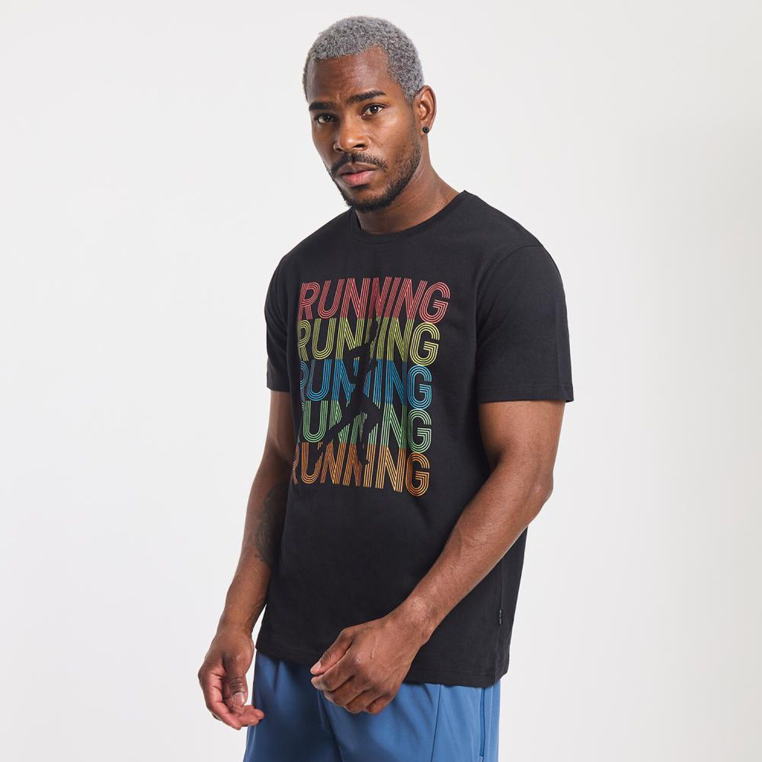 Polera Deportiva Estampada Slim Manga Corta Cuello Redondo Hombre Wetland image number 2.0