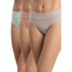 Pack 3 Pantaletas Algod&oacute;n Mujer Kayser P314.80n-caf