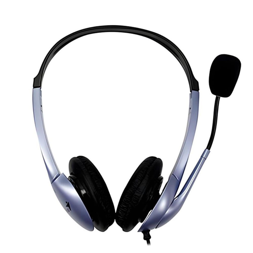Audifono Headset Microfono 2 Jack 3.5 Pc Hs-04s Gris image number 0.0