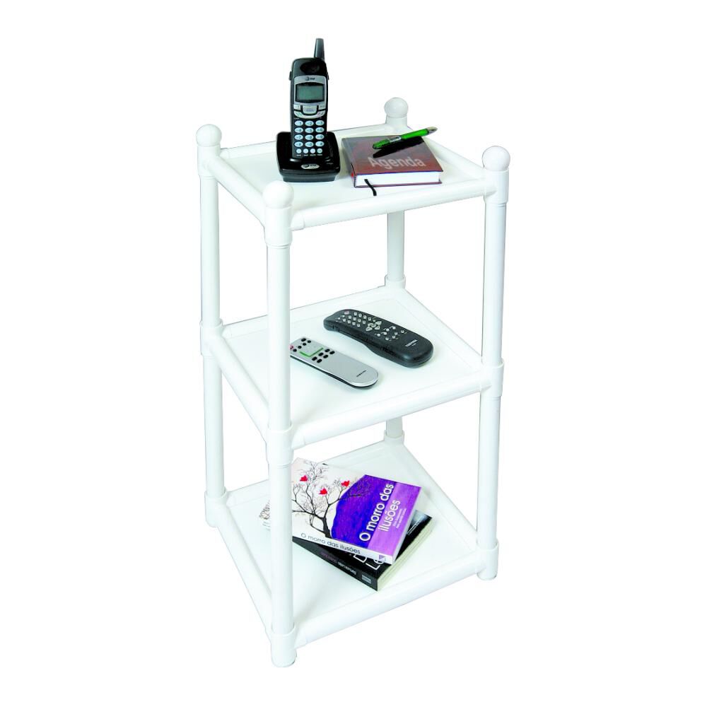 Mesa Multiuso 3 Niveles Blanco image number 1.0