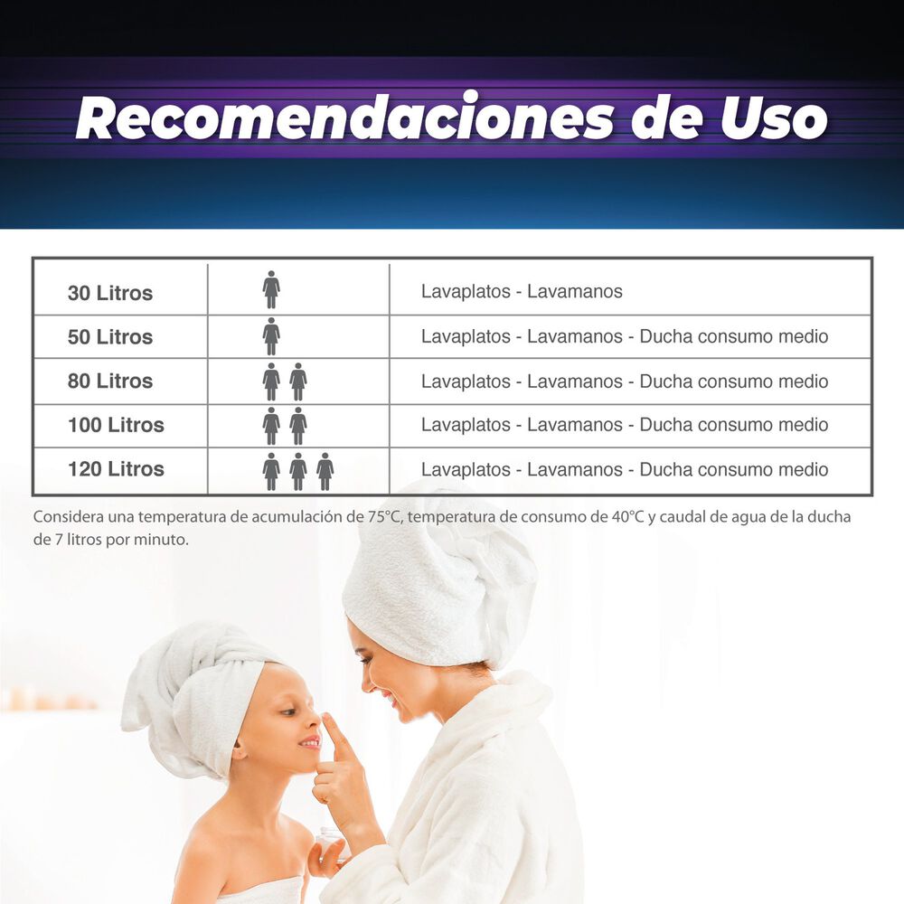 Pack Termo El&eacute;ctrico 30l Mural + V&aacute;lvula Mezcladora 1/2 image number 5.0