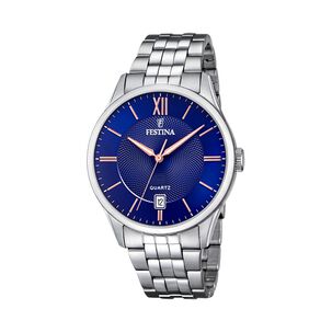 Reloj F20425/5 Festina Azul Hombre Acero Cl&aacute;sico