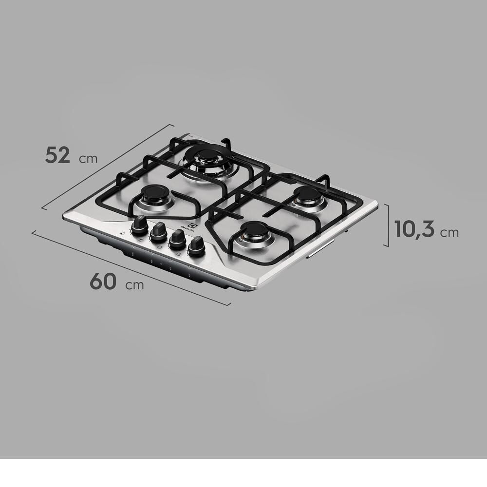Encimera A Gas Electrolux KE4XC / 4 Quemadores image number 2.0