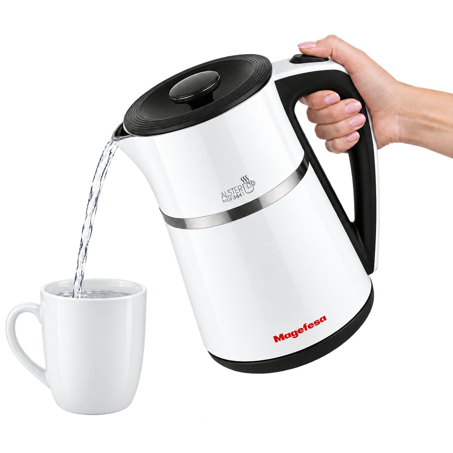 Hervidor El&eacute;ctrico 1.7l Inox 2200w Base 360&deg; Blanco image number 3.0