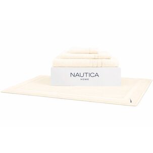 Set 4 Toallas Nautica Signature Cara+mano+cuerpo+piso 100% Algod&oacute;n Beige