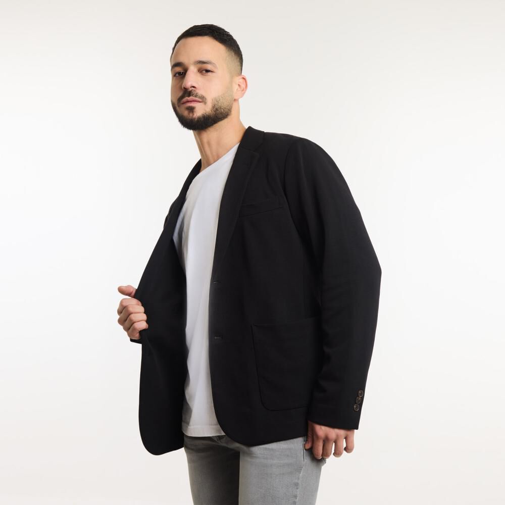 Blazer Slim Hombre Az Black image number 2.0