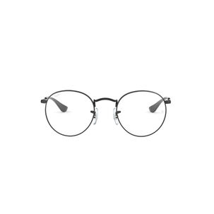 Lentes &Oacute;pticos Round Metal Matte Black Ray-ban Optical