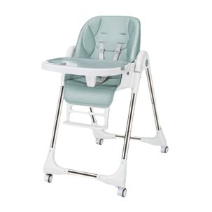Silla De Comer Multiposiciones Plegable Verde Lubabycas