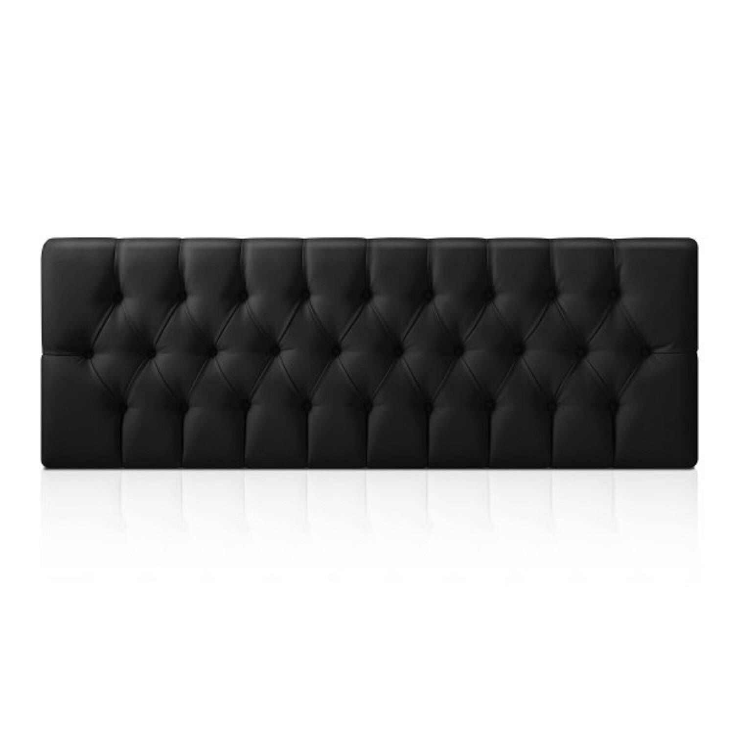 Respaldo Capitone Antonia Hvm 2p Negro Cuero Pu image number 1.0