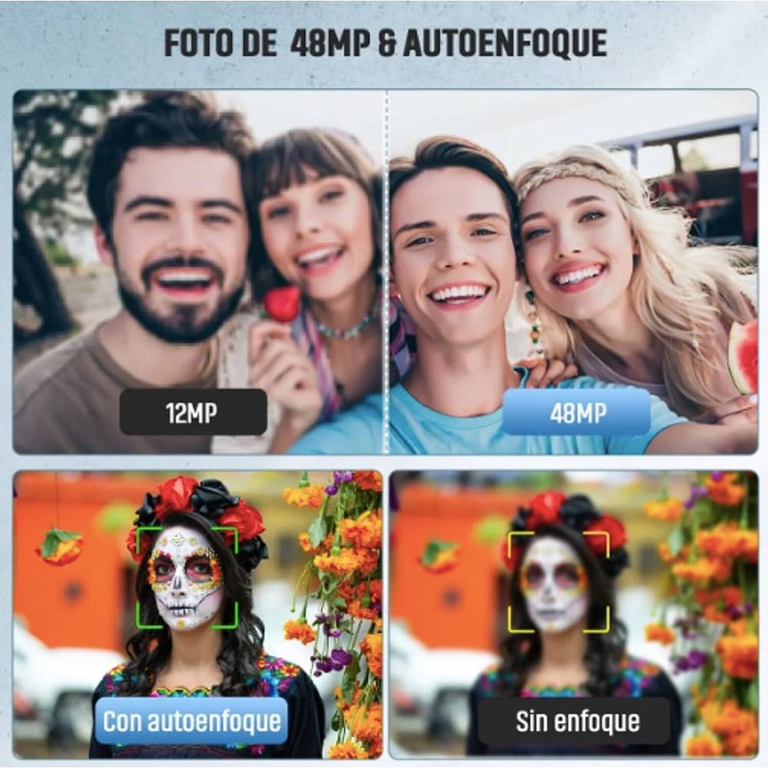 C&aacute;mara Digital 4k Frontal Y Trasera 2.8 Inch Para Estudiante image number 3.0