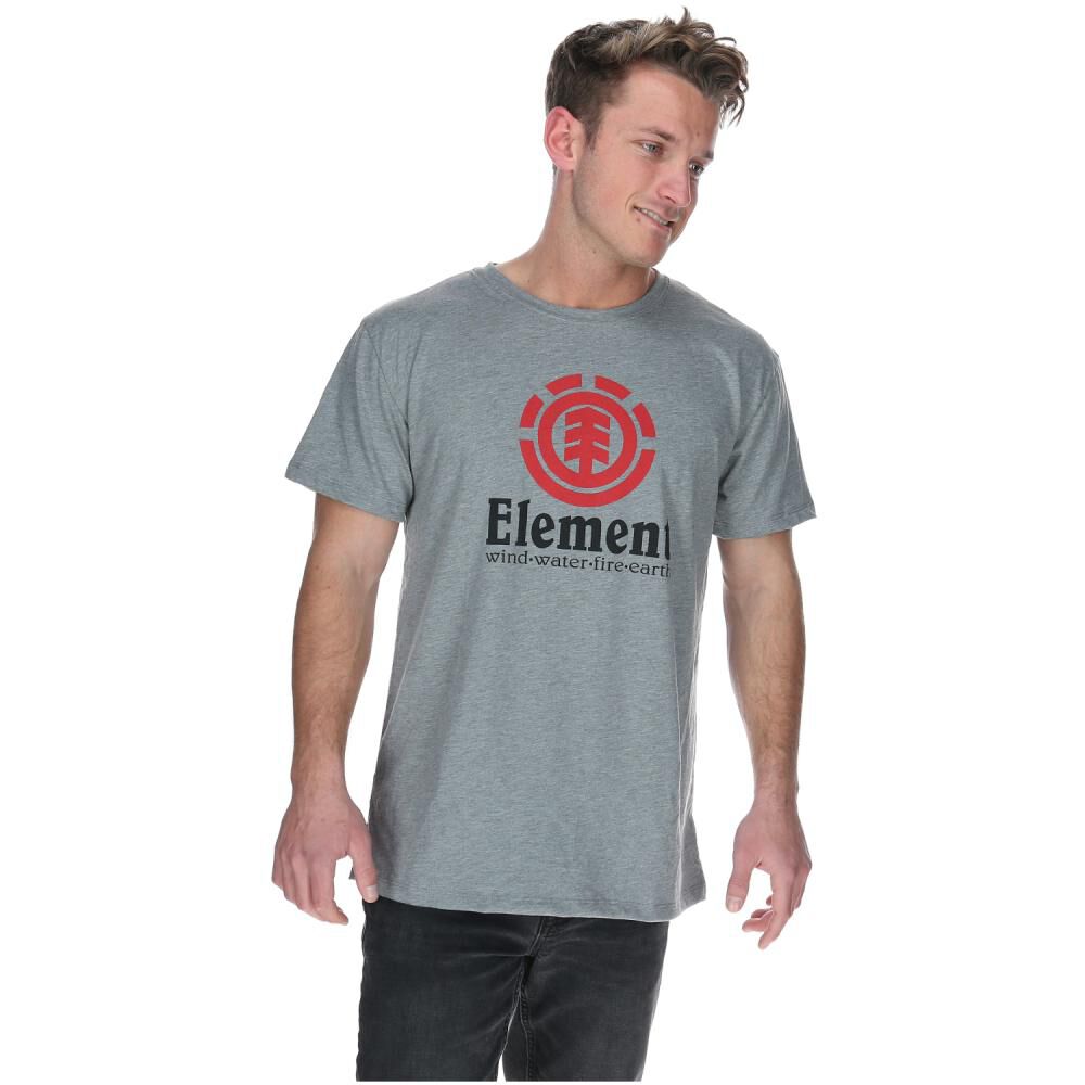 Polera Estampada Manga Corta Cuello Redondo Hombre Element image number 3.0