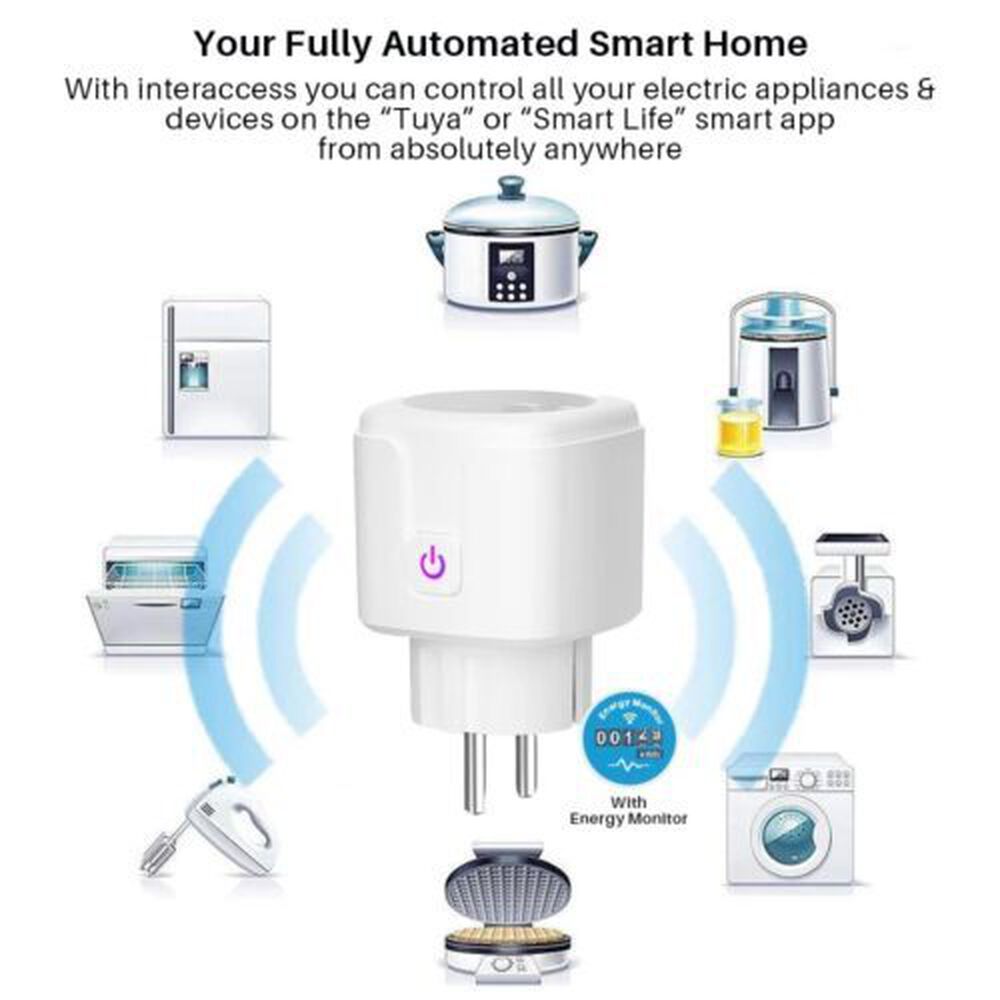 Enchufe Inteligente Wifi Alexa Compatible Google Home Para Programar Por Internet image number 5.0