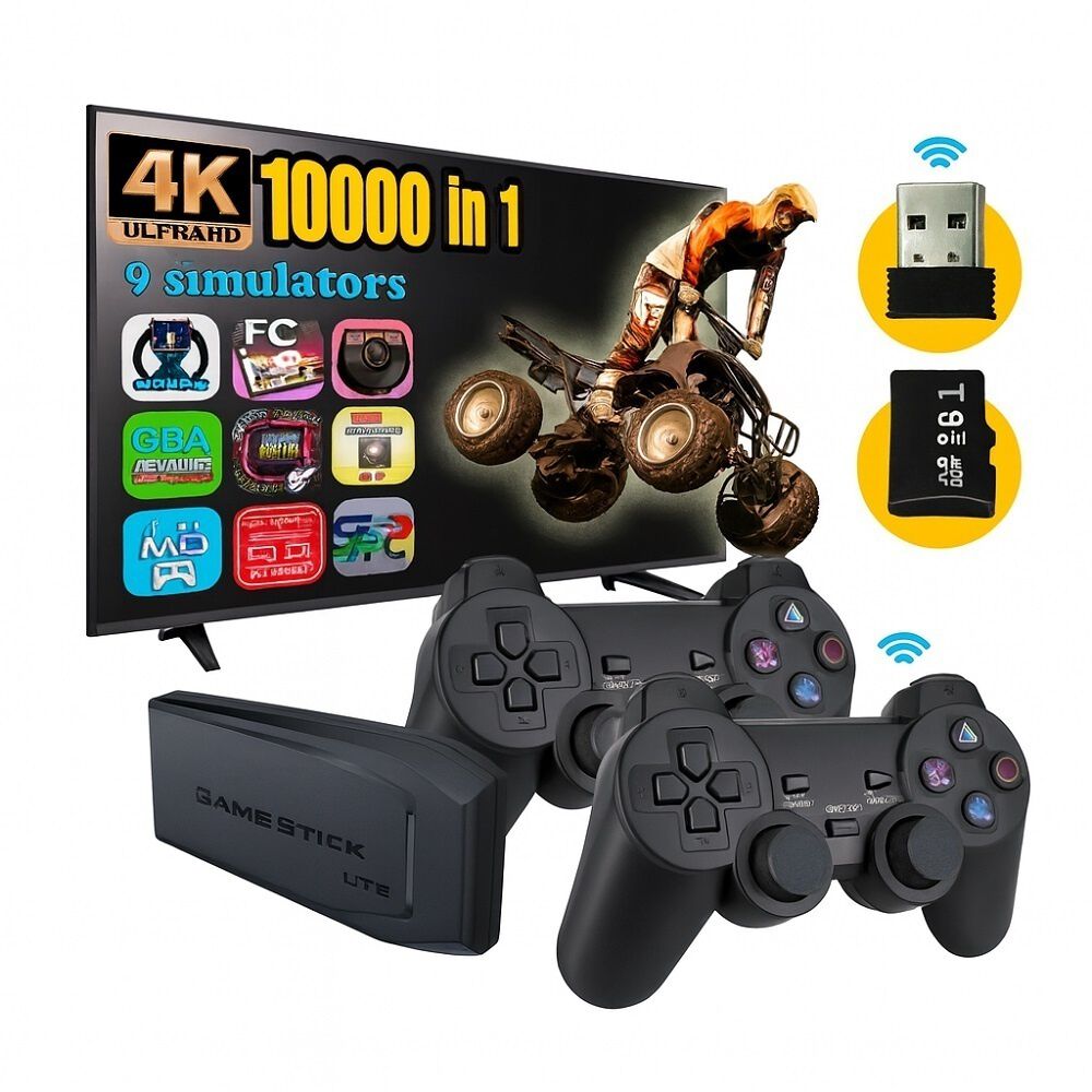 Accesorios Juegos Retro Inal&aacute;mbrico 4k Hdmi 10000+ 64gb image number 6.0