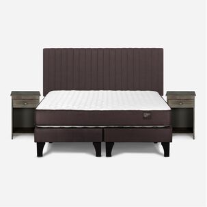 Cama Europea Rosen New Ergo T / 2 Plazas / Base Dividida + Set De Maderas