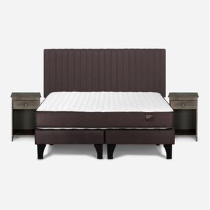 Cama Europea Rosen New Ergo T / 2 Plazas / Base Dividida + Set De Maderas