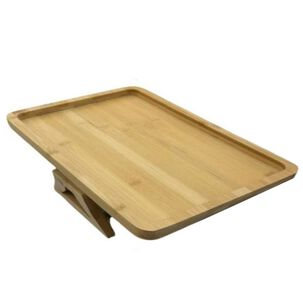 Bandeja Plegable De Bamb&uacute; Para Brazo De Sof&aacute;
