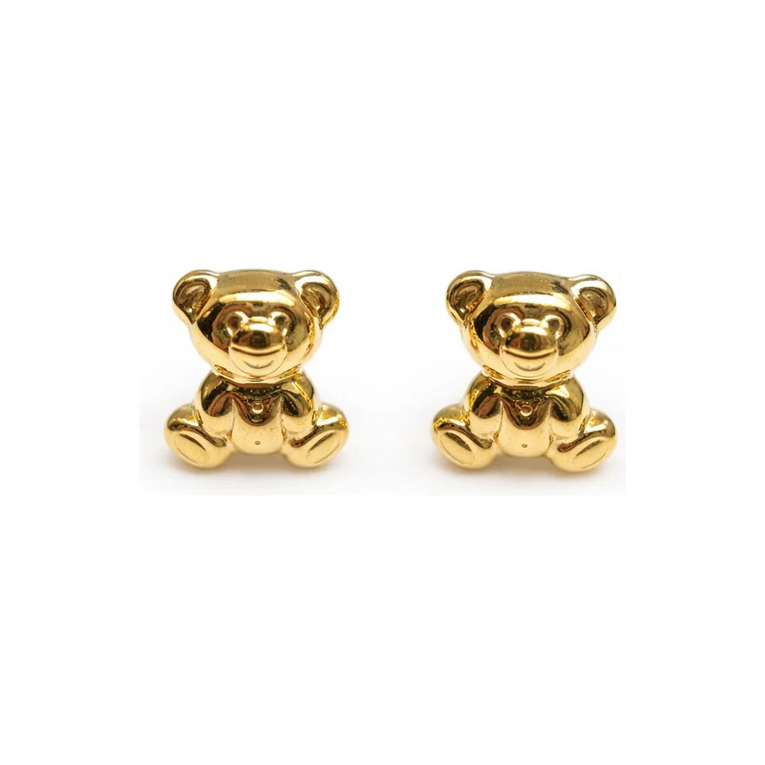 Aros Abridores Osito 6x7mm Oro 14k Oso Beb&eacute; Ni&ntilde;a Dorado image number 1.0