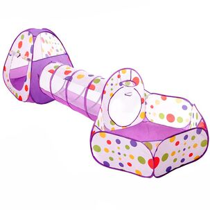 Carpa Tunel Alberca Gusano Pelotas Casa Did&aacute;ctico Morado