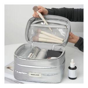 Neceser Acolchado De Algodón Para Maquillaje