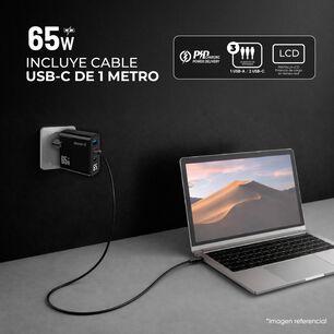 Cargador Port&aacute;til Carga R&aacute;pida 65w + Cable Usb-c Master-g