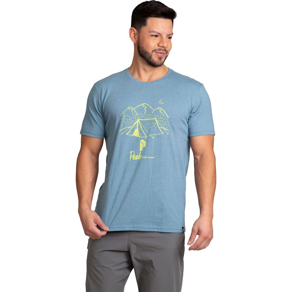 Polera Peak Performance Hombre Asros Azul Ahumado image number 0.0