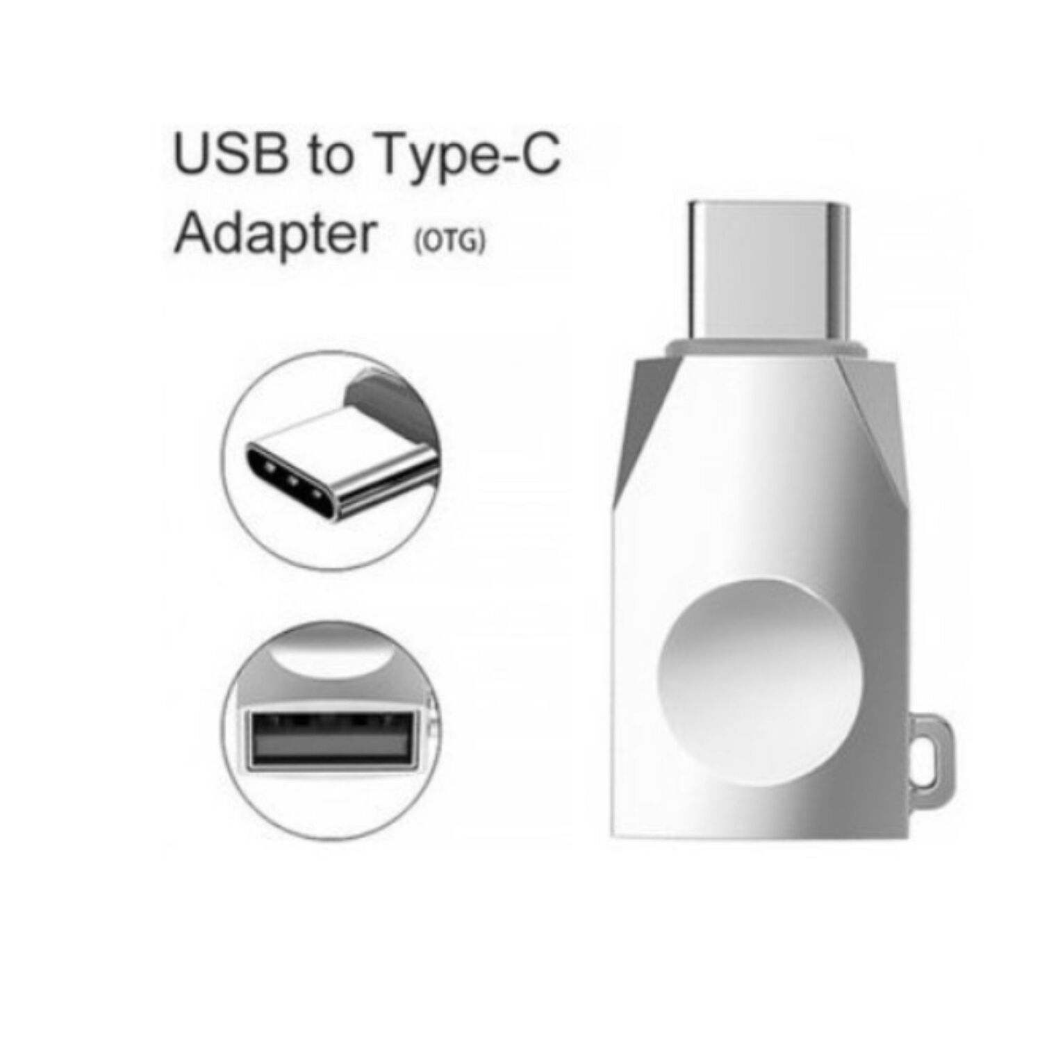 Adaptador Otg Tipo Usb-c Plata Gris image number 2.0