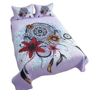 Cubrecama Quilt De Verano 2 Plazas + 2 Funda Medida 230x250cm