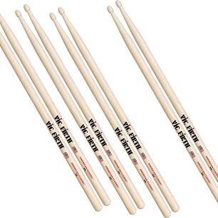 Pack 3 Baquetas Vic Firth + 1 De American Classic 5a