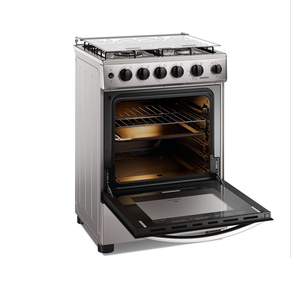 Cocina A Gas 4 Platos Horno Vapor Y Triple Llama Fm4ssc Inox image number 6.0