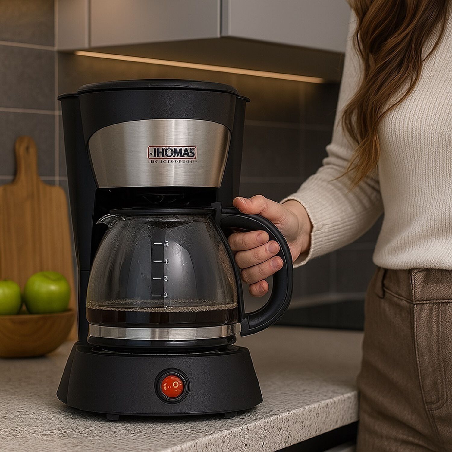 Cafetera Thomas Con Jarra De Vidrio 750 Ml 800w image number 1.0