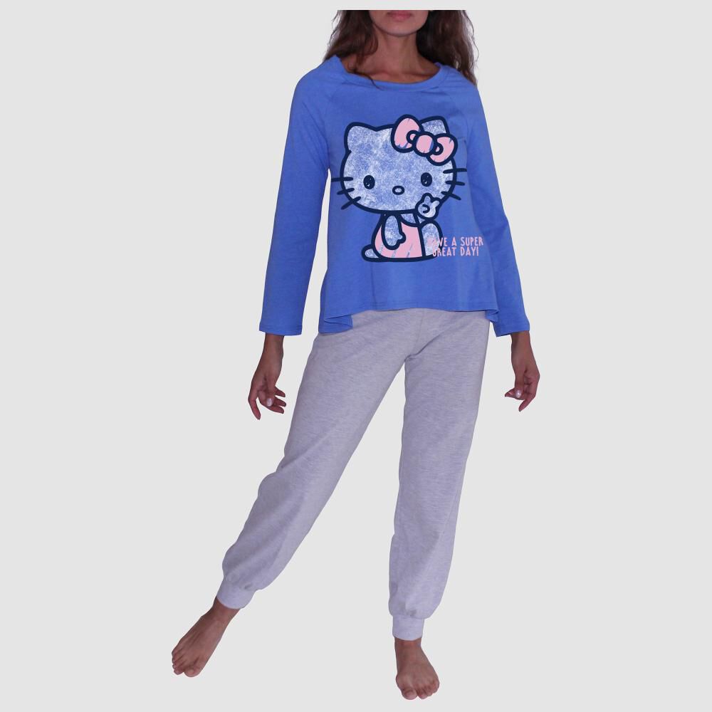 Pijama Manga Larga Mujer Hello Kitty