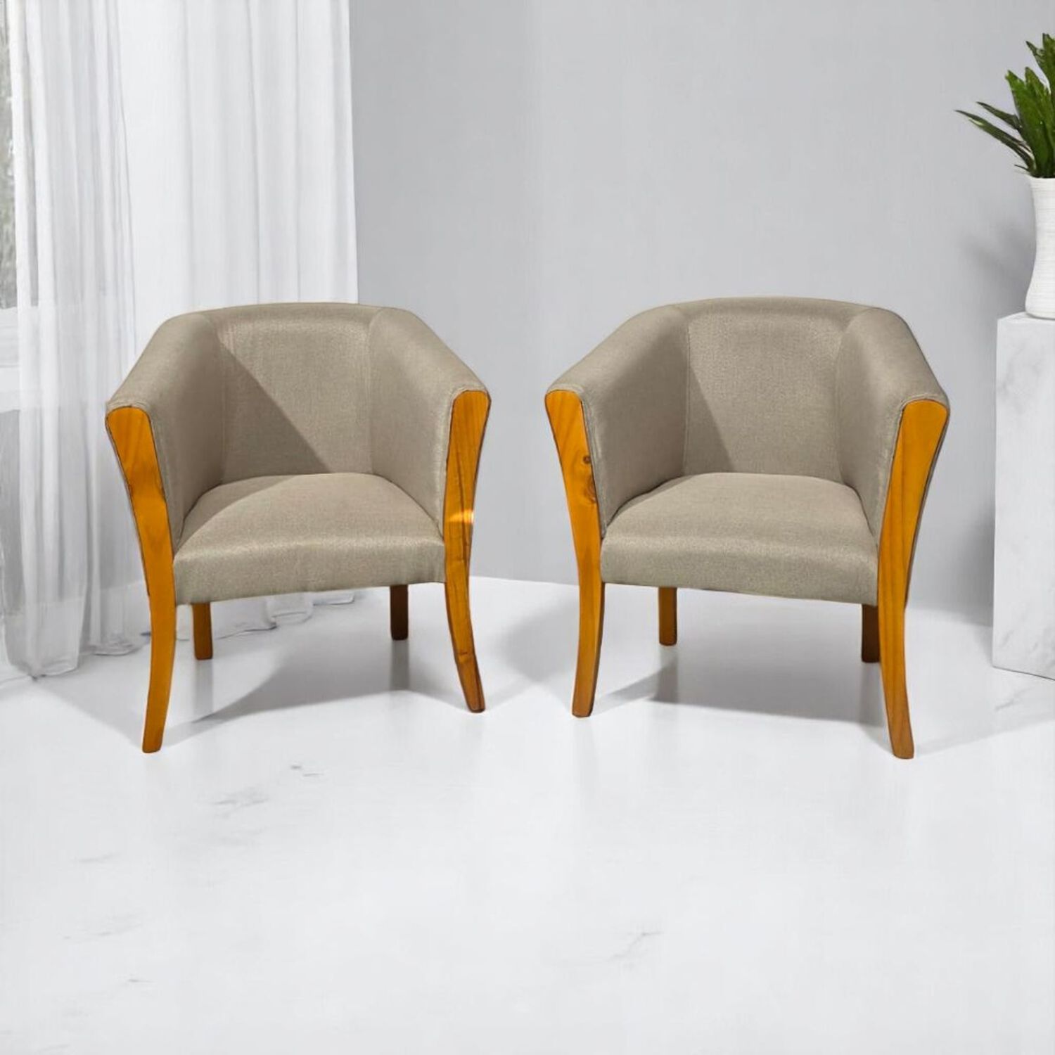 Sitiales Esmeralda Lino Beige image number 6.0