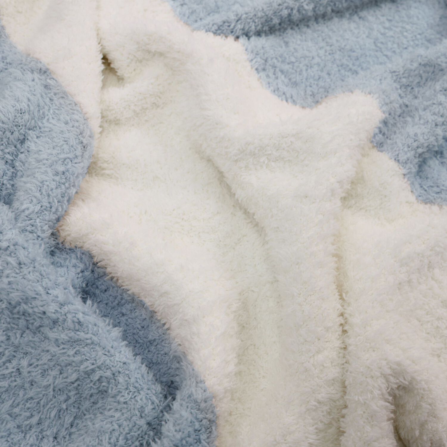 Manta De Franela Nautica 127x152 Fluffy Suavidad Superior Celeste image number 1.0