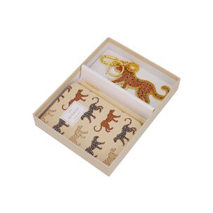 Set Libreta + L&aacute;piz + Charm Secret Sintra St6 Leopardo