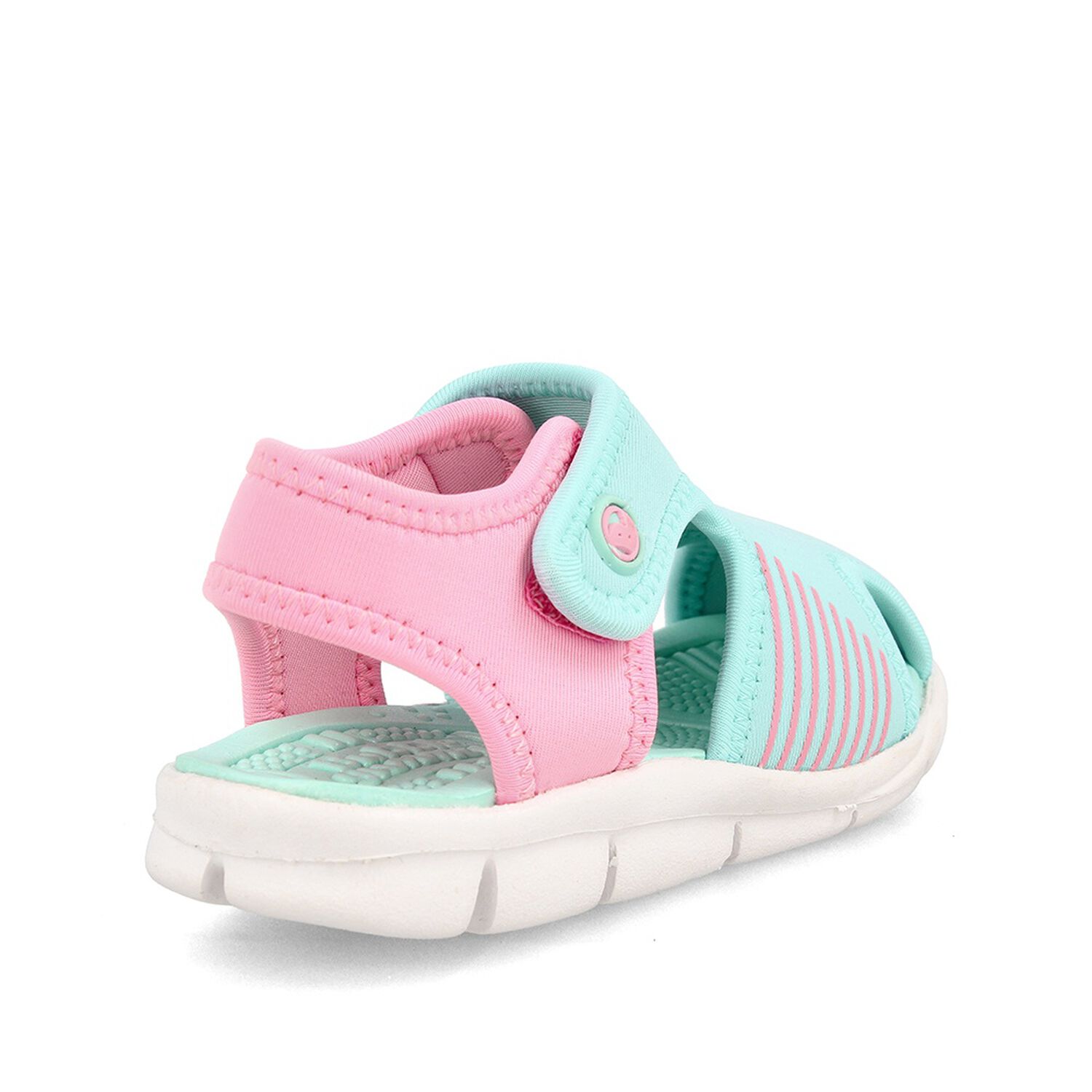 Sandalia Ni&ntilde;a Bubblegummers Bentley Celeste/rosado image number 3.0