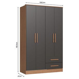 Cl&oacute;set Vekka Home New Pequim / 4 Puertas / 2 Cajones