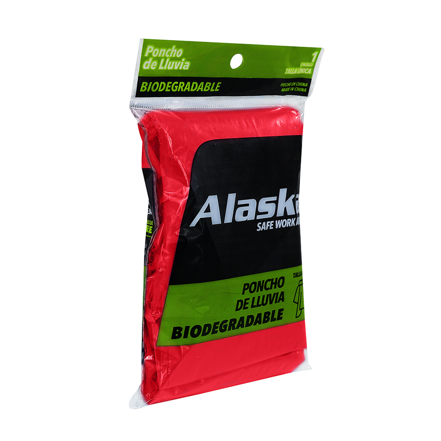 Poncho De Emergencia Biodegradable Alaska Rojo image number 3.0
