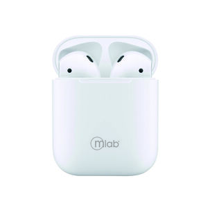 AUDIFONO MLAB AIR-WIRELESS CHARGE TOUCH-BLANCO
