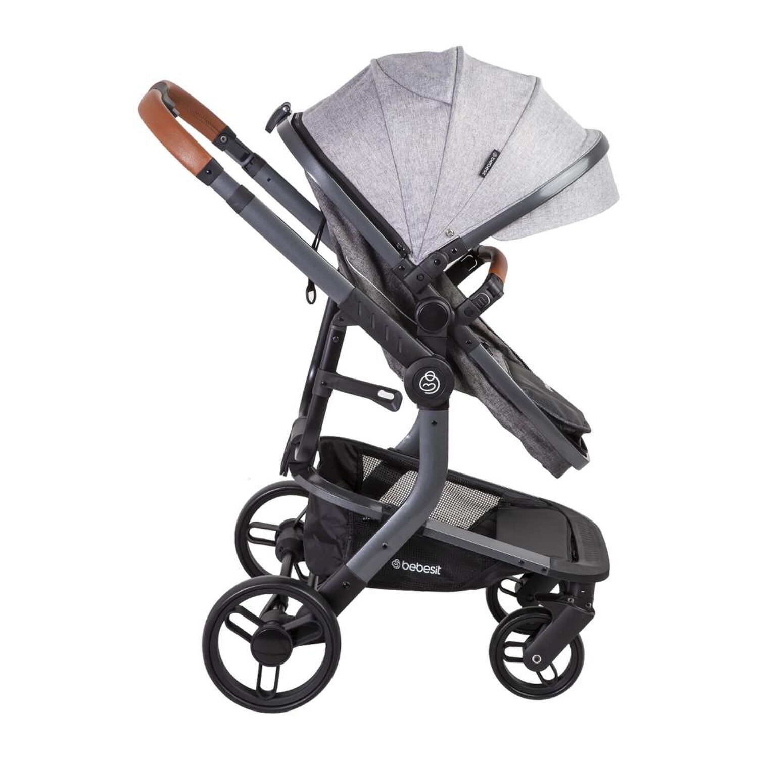 Coche Travel System Bebesit Taurus Gris image number 4.0