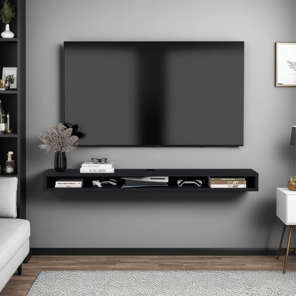 Repisa De Tv 75" Flotante 80x15x29,6 Cm image number 4.0