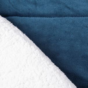 Plumon Coral Sherpa King Azul