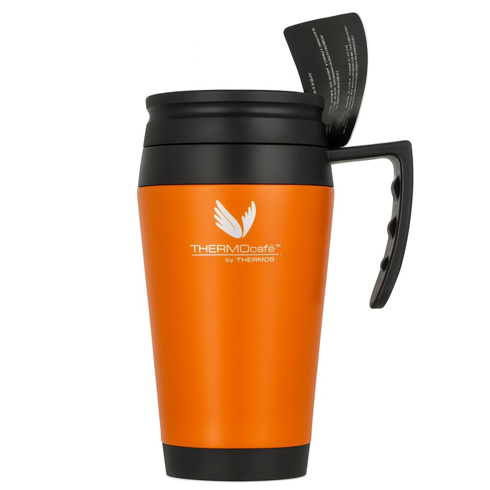 Vaso Mug Térmico Inox 400ml Orange Edition Thermos Df2000-sn image number 4.0