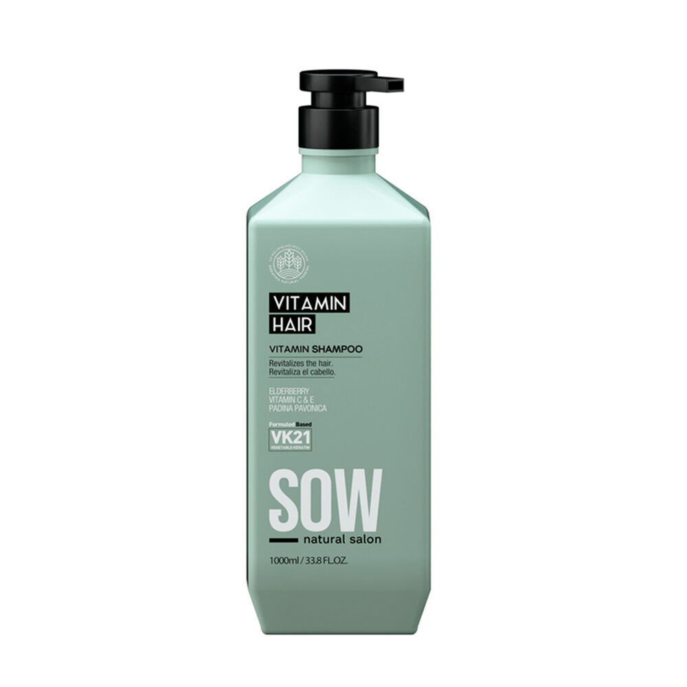 Sow Vitamin Hair - Shampoo Nutritivo E Hidratante Para Cabello Seco Y Da&ntilde;ado 1000ml image number 0.0