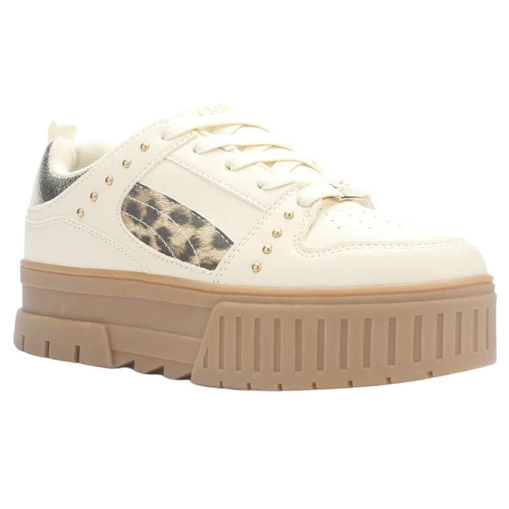 Zapatilla Mujer Chalada Troya-5 Beige Urbano image number 2.0