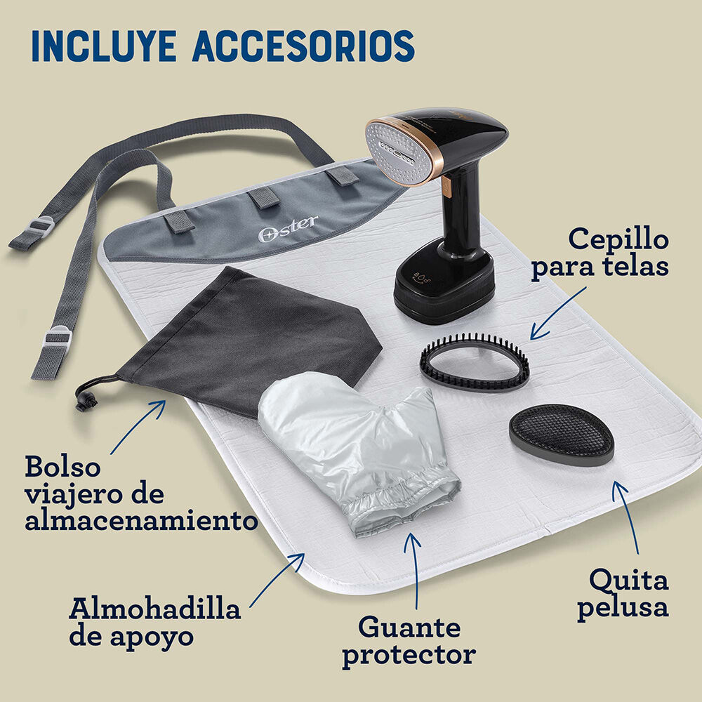 Plancha A Vapor Vertical De Mano Plegable Oster Negro Gcstfs300 image number 6.0