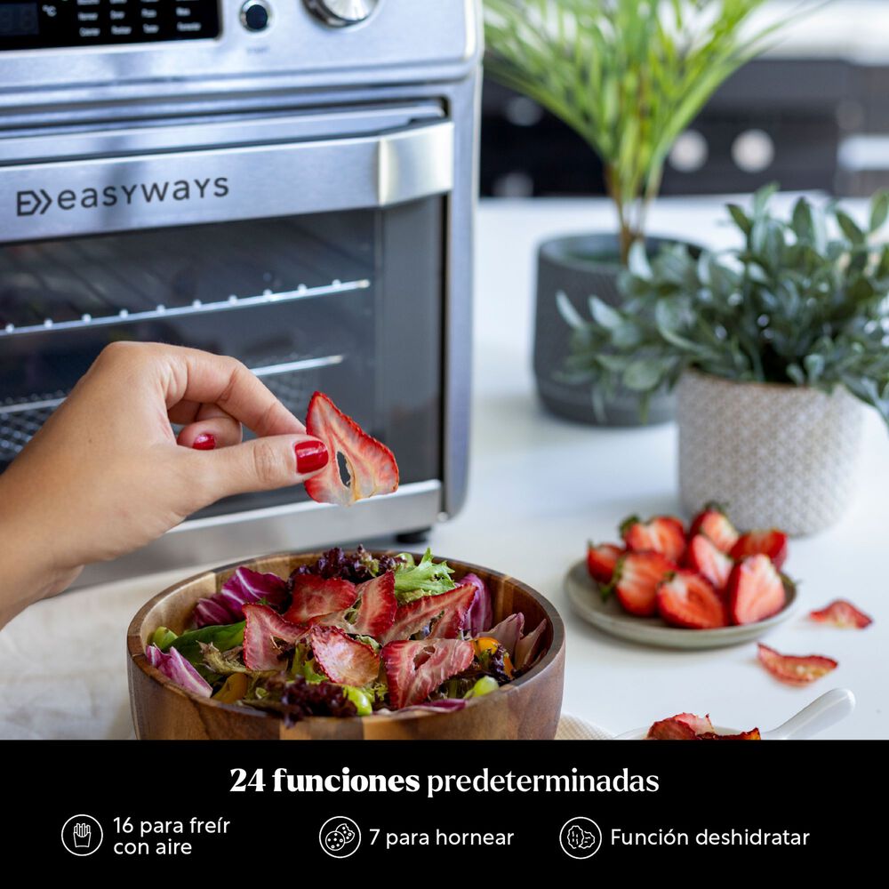 Freidora De Aire Horno Air Fryer Gourmet Pro 20 L Easyways image number 4.0
