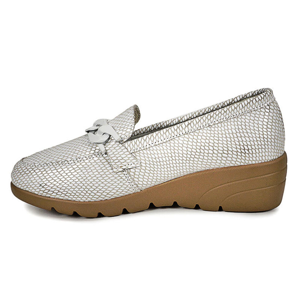 Mocasín Cuero Hadassa Blanco image number 4.0